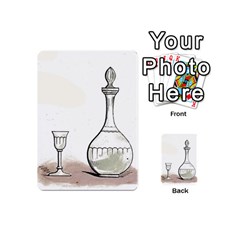 Wine Glass And Decanter Playing Cards 54 Designs (Mini) from ArtsNow.com Back