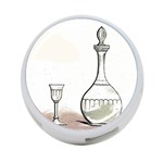 Wine Glass And Decanter 4-Port USB Hub (One Side)