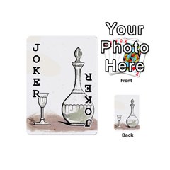 Wine Glass And Decanter Playing Cards 54 Designs (Mini) from ArtsNow.com Front - Joker1