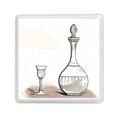 Wine Glass And Decanter Memory Card Reader (Square) from ArtsNow.com Front