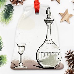 Wine Glass And Decanter Bell Ornament (Two Sides) from ArtsNow.com Back