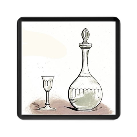 Wine Glass And Decanter Memory Card Reader (Square) from ArtsNow.com Front