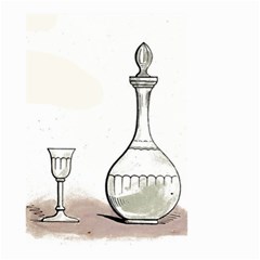 Wine Glass And Decanter Small Garden Flag (Two Sides) from ArtsNow.com Front