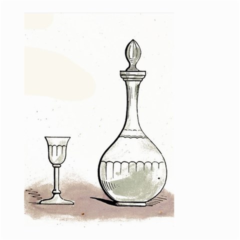 Wine Glass And Decanter Large Garden Flag (Two Sides) from ArtsNow.com Front
