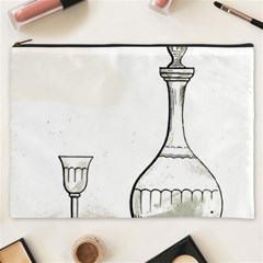 Wine Glass And Decanter Cosmetic Bag (XXXL) from ArtsNow.com Front