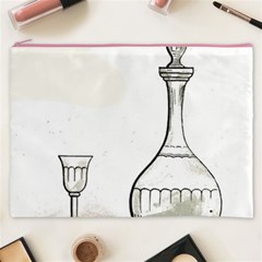 Wine Glass And Decanter Cosmetic Bag (XXXL) from ArtsNow.com Front