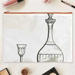 Wine Glass And Decanter Cosmetic Bag (XXXL) from ArtsNow.com Front