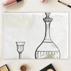 Wine Glass And Decanter Cosmetic Bag (XXXL) from ArtsNow.com Front