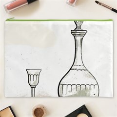 Wine Glass And Decanter Cosmetic Bag (XXXL) from ArtsNow.com Front