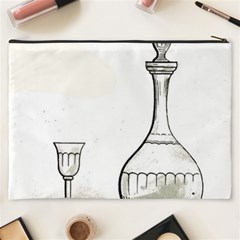 Wine Glass And Decanter Cosmetic Bag (XXXL) from ArtsNow.com Back