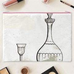 Wine Glass And Decanter Cosmetic Bag (XXXL) from ArtsNow.com Back