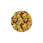 Folk flowers art pattern  Golf Ball Marker (4 pack)