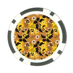 Folk flowers art pattern  Poker Chip Card Guard (10 pack)