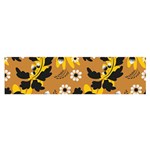 Folk flowers art pattern  Satin Scarf (Oblong)