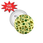 Folk flowers art pattern Floral  1.75  Buttons (100 pack) 