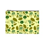 Folk flowers art pattern Floral  Cosmetic Bag (Large)