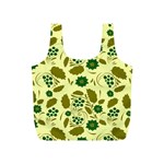 Folk flowers art pattern Floral  Full Print Recycle Bag (S)