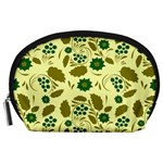 Folk flowers art pattern Floral  Accessory Pouch (Large)