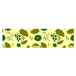 Folk flowers art pattern Floral  Satin Scarf (Oblong)