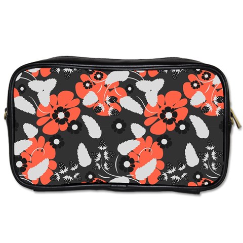 Folk flowers art pattern Floral   Toiletries Bag (One Side) from ArtsNow.com Front