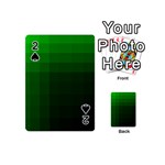 Zappwaits-green Playing Cards 54 Designs (Mini)