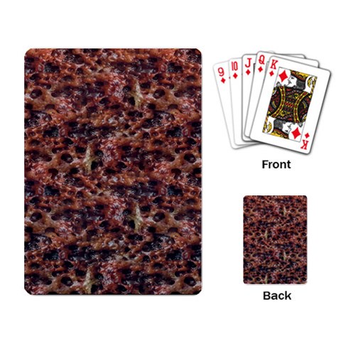 Warm Abstract Surface Print Playing Cards Single Design (Rectangle) from ArtsNow.com Back