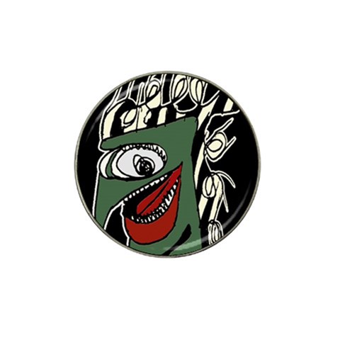 Monster Bird Portrait Illustration Hat Clip Ball Marker (10 pack) from ArtsNow.com Front