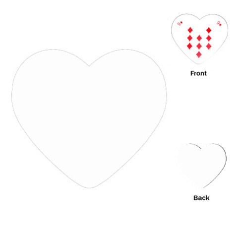 Untitled Design Playing Cards Single Design (Heart) from ArtsNow.com Front