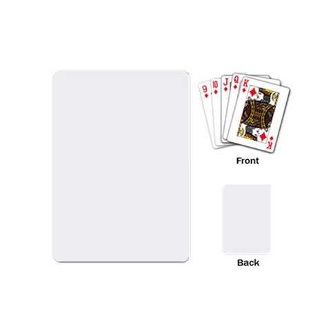 Untitled Design Playing Cards Single Design (Mini) from ArtsNow.com Back