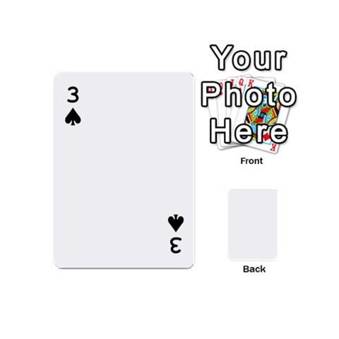 Untitled Design Playing Cards 54 Designs (Mini) from ArtsNow.com Front - Spade3