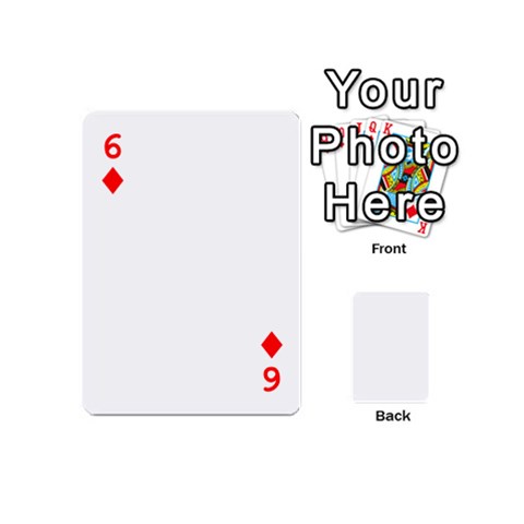 Untitled Design Playing Cards 54 Designs (Mini) from ArtsNow.com Front - Diamond6