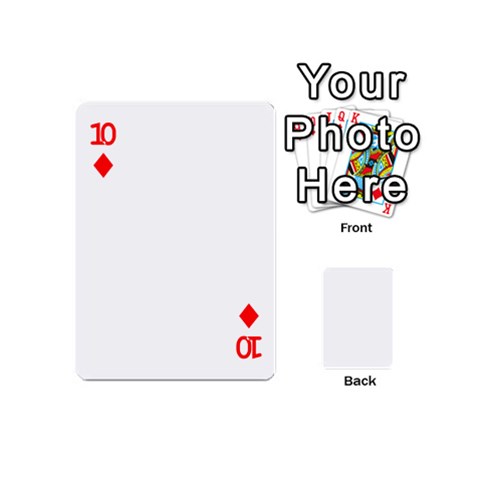 Untitled Design Playing Cards 54 Designs (Mini) from ArtsNow.com Front - Diamond10