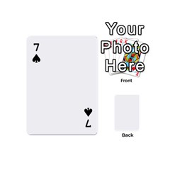 Untitled Design Playing Cards 54 Designs (Mini) from ArtsNow.com Front - Spade7