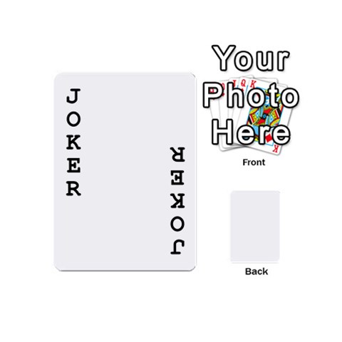 Untitled Design Playing Cards 54 Designs (Mini) from ArtsNow.com Front - Joker1