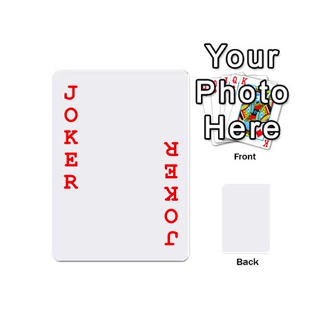 Untitled Design Playing Cards 54 Designs (Mini) from ArtsNow.com Front - Joker2