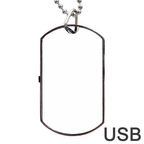 Untitled Design Dog Tag USB Flash (Two Sides) from ArtsNow.com Front