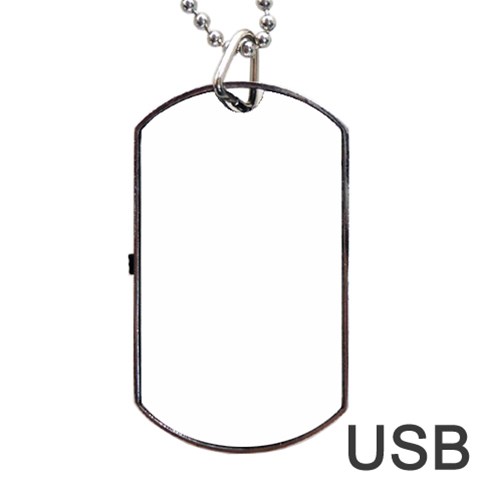 Untitled Design Dog Tag USB Flash (Two Sides) from ArtsNow.com Back