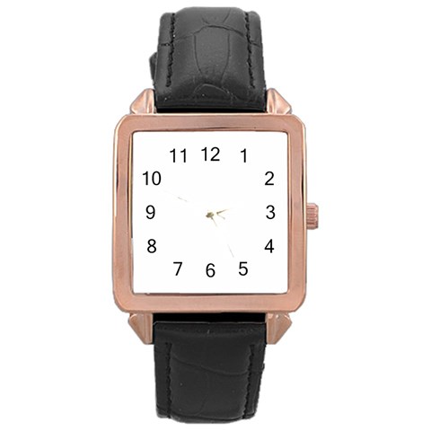 Untitled Design Rose Gold Leather Watch  from ArtsNow.com Front