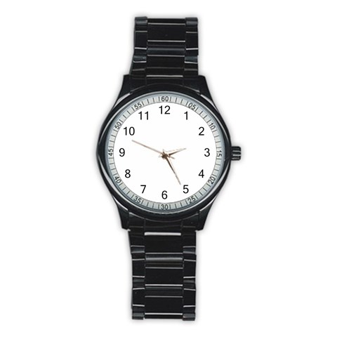 Untitled Design Stainless Steel Round Watch from ArtsNow.com Front