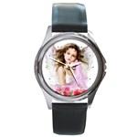 Angel Girl Round Metal Watch