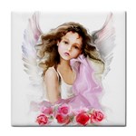 Angel Girl Tile Coaster