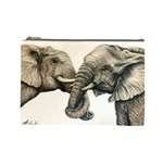 Two Elephants  Cosmetic Bag (Large)