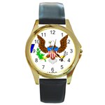 E8cftciweaqngbg Round Gold Metal Watch