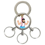 E8epcq3x0achi-l 3-Ring Key Chain