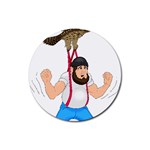 E8epcq3x0achi-l Rubber Round Coaster (4 pack) 