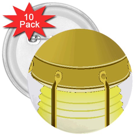 E8kogkcwqam3rmd 3  Buttons (10 pack)  from ArtsNow.com Front