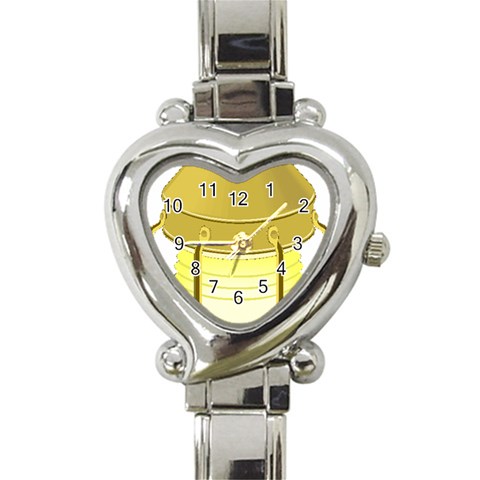 E8kogkcwqam3rmd Heart Italian Charm Watch from ArtsNow.com Front