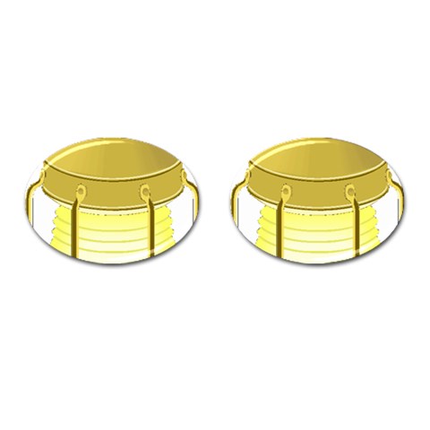 E8kogkcwqam3rmd Cufflinks (Oval) from ArtsNow.com Front(Pair)