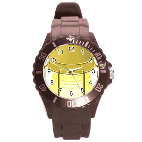 E8kogkcwqam3rmd Round Plastic Sport Watch (L) from ArtsNow.com Front