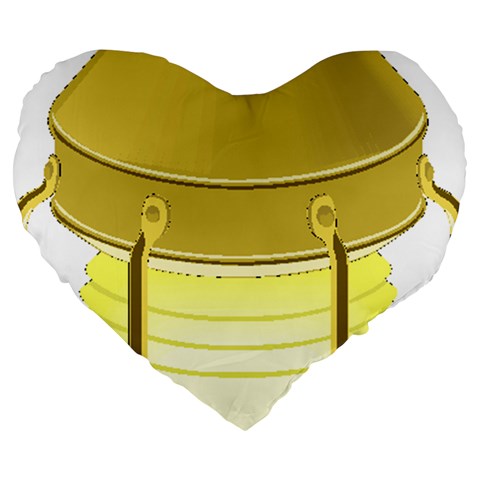 E8kogkcwqam3rmd Large 19  Premium Heart Shape Cushions from ArtsNow.com Front